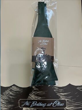 OTAA Men's Dark olive Green weave self bow Tie nwt Father’s Day gift